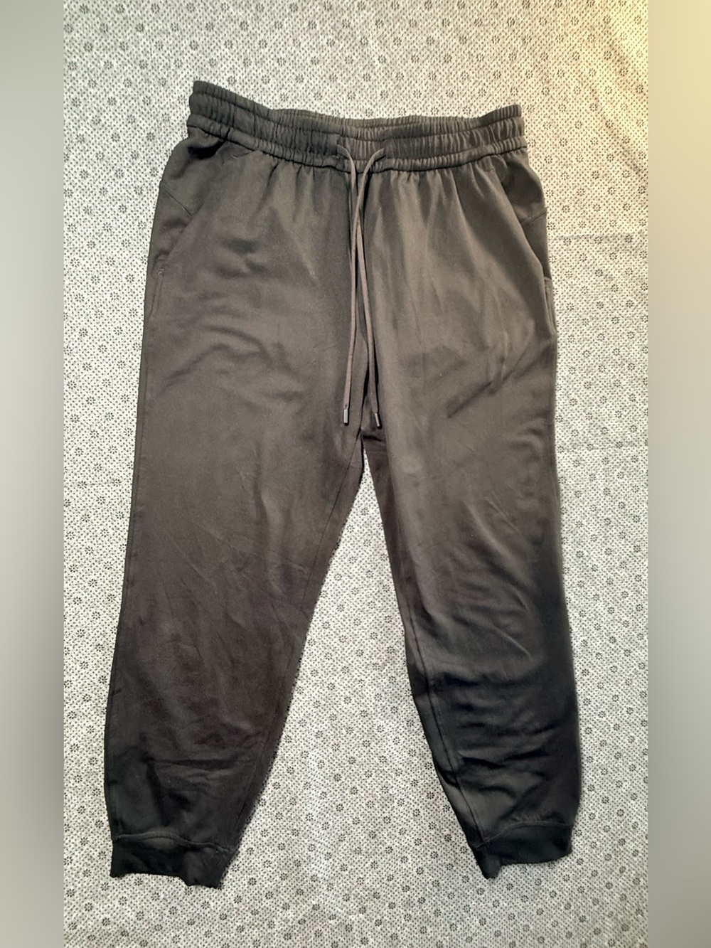 Lululemon Joggers Size 6 Black Drawstring Athletic Lounge Pants Stretch